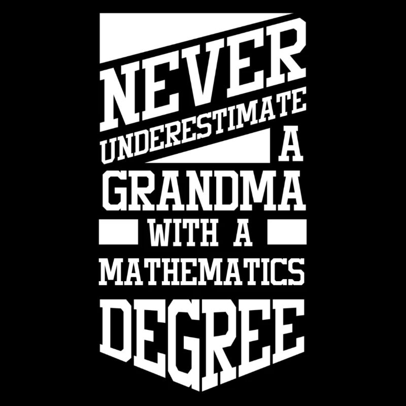 Eine Oma mit einem Abschluss in Mathematik