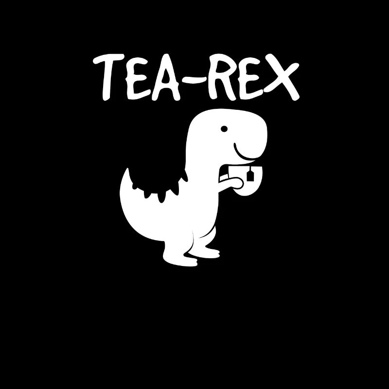 Tea-Rex design drinking Tyrannosaurus dinosaur