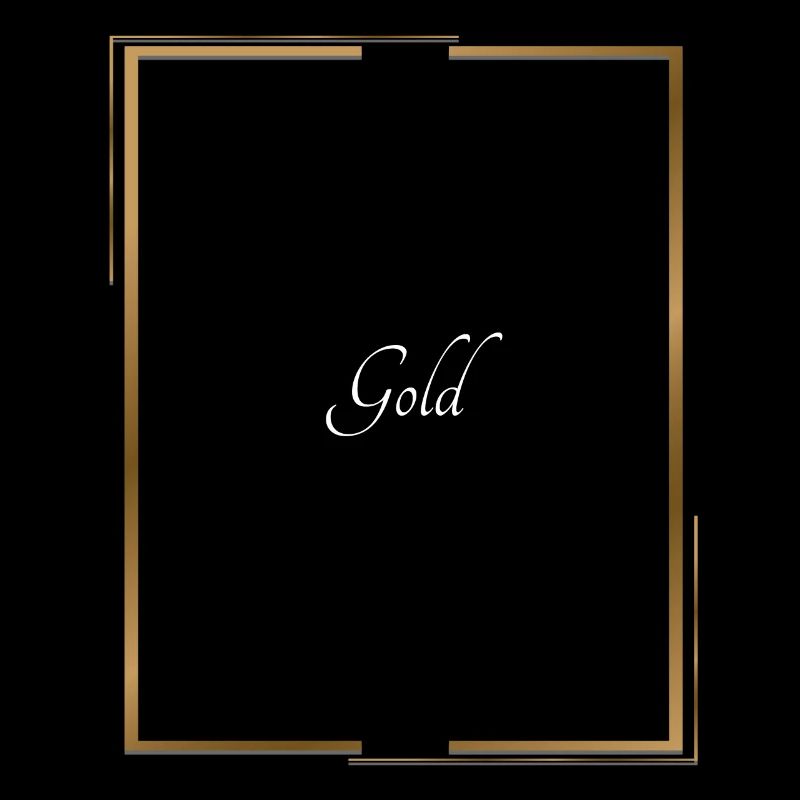 Gold shirt with gold frame