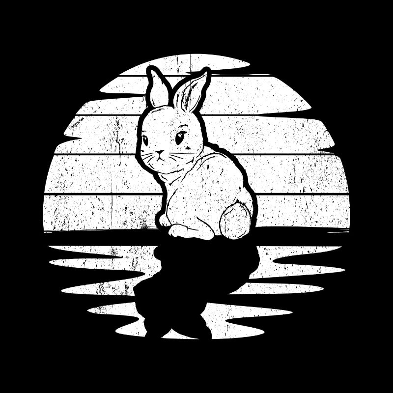 Artistic Rabbit Graphic Design Awesome Rabbit Art