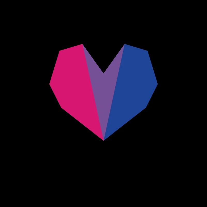 Drapeau de coeur Bi Pride
