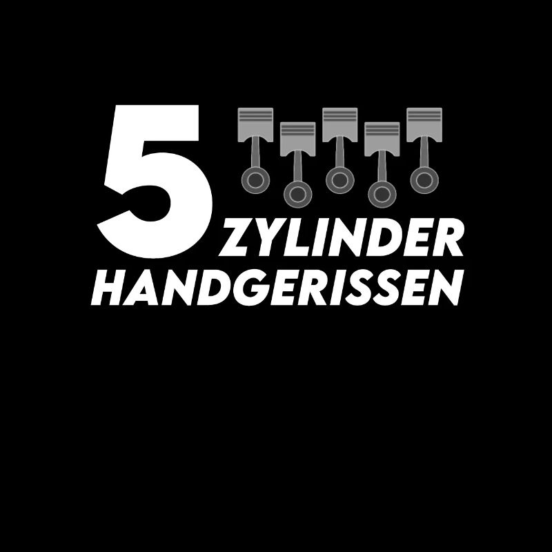 5 Zylinder Turbo Oldtimer 1-2-4-5-3 Geschenkidee