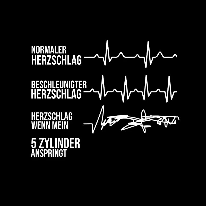 5 Zylinder Turbo Oldtimer 1-2-4-5-3 Geschenkidee