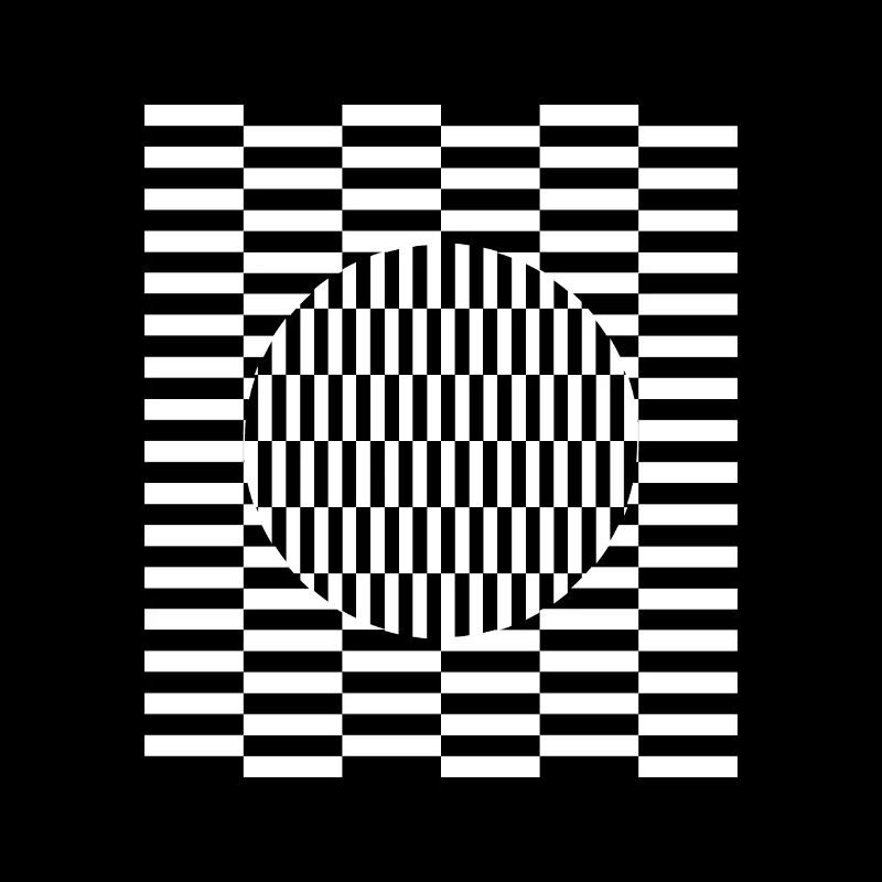 Imagination d'illusion de perception de grille visuelle