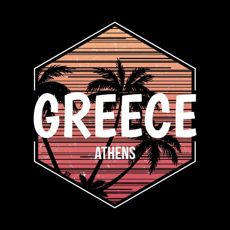 Athens Beach Vacation Souvenir