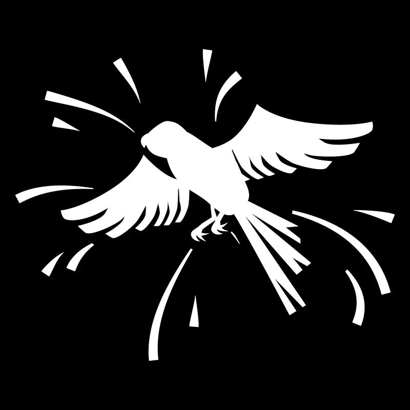 Oiseau de proie blanc