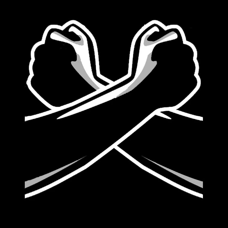 Cool Black Greeting 2 Arme Form X