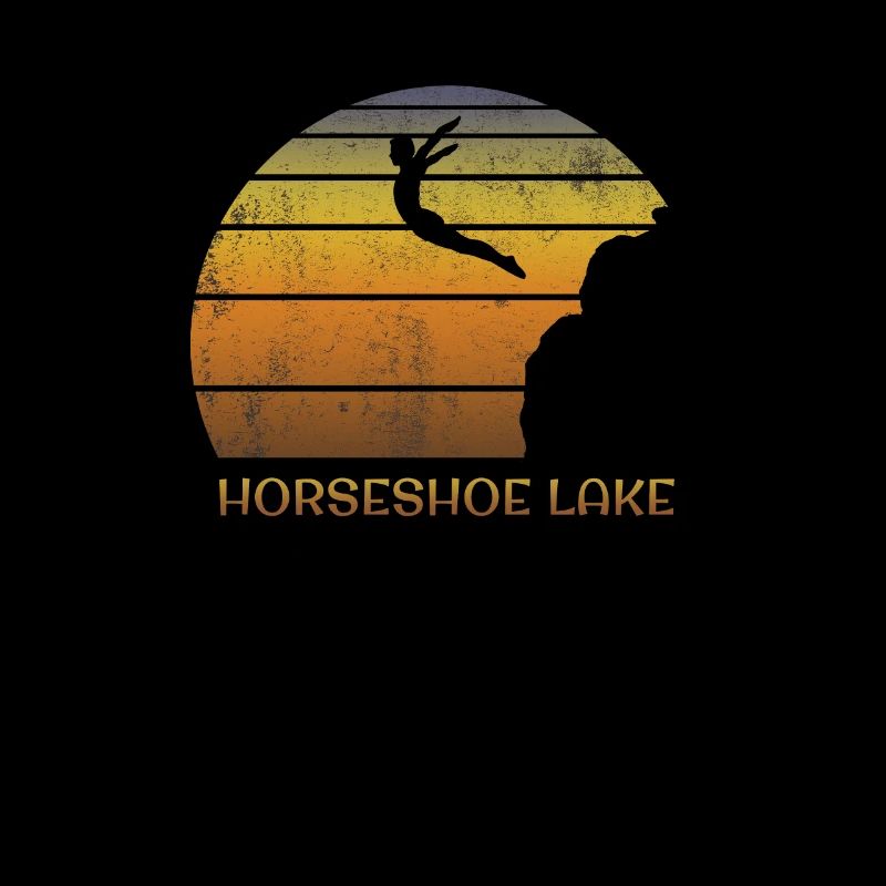 Cool Horseshoe Lake Alberta Canada Cliff Diving