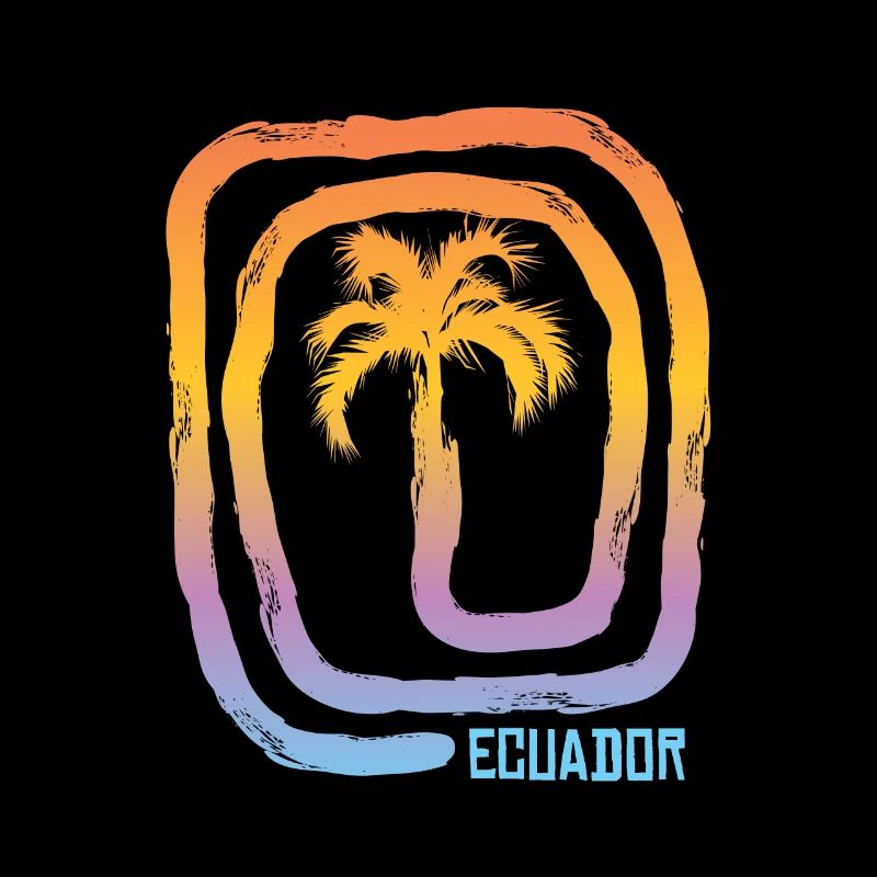 Cool Ecuador Palm Tree Souvenir Vacation