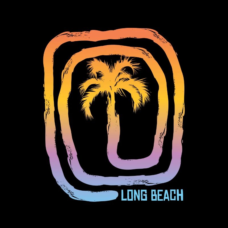 Cool Long Beach California Palm Tree Souvenir