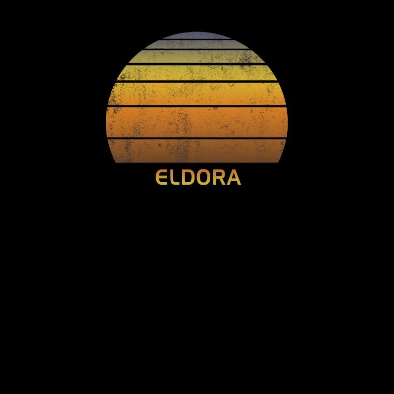 Retro Eldora Colorado Ski Skiing Outdoors Fan