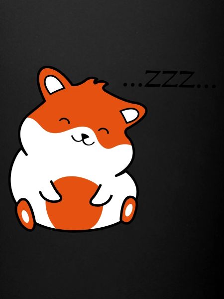 sweet hamster sleeping