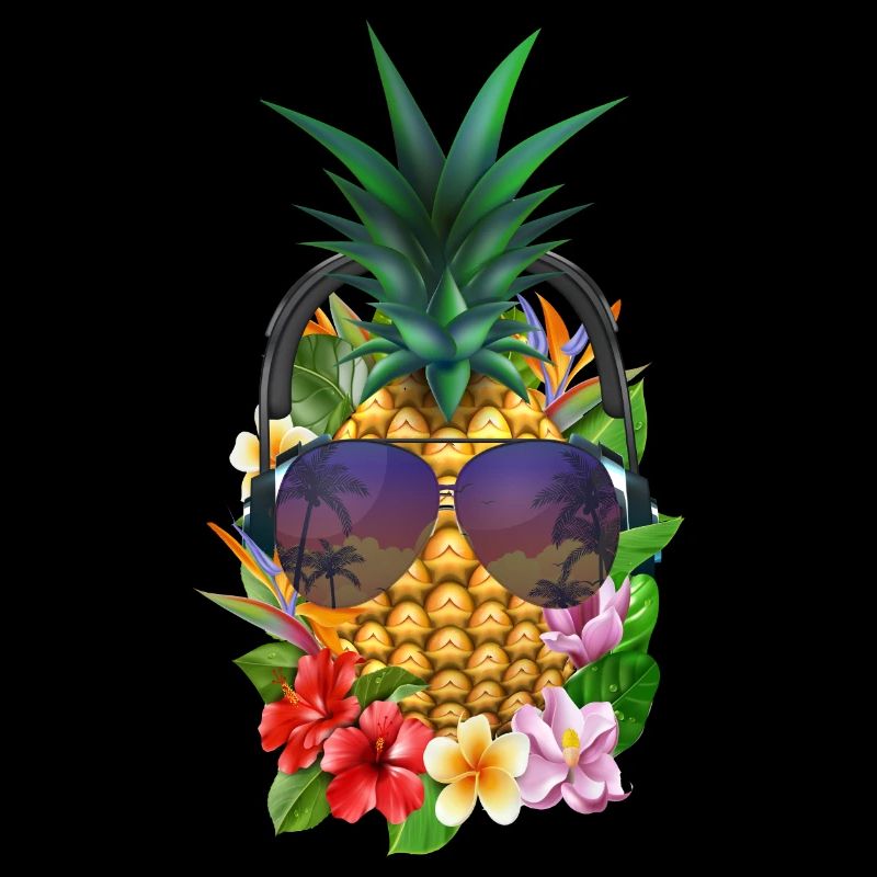 Hawaii Cool Pineapple Fleurs Aloha Beach