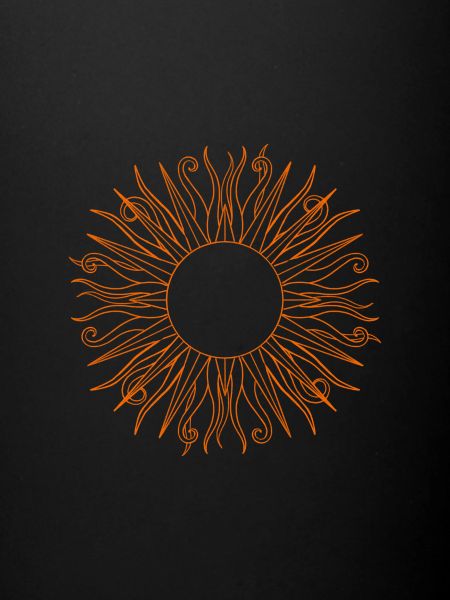 Sun hippie orange