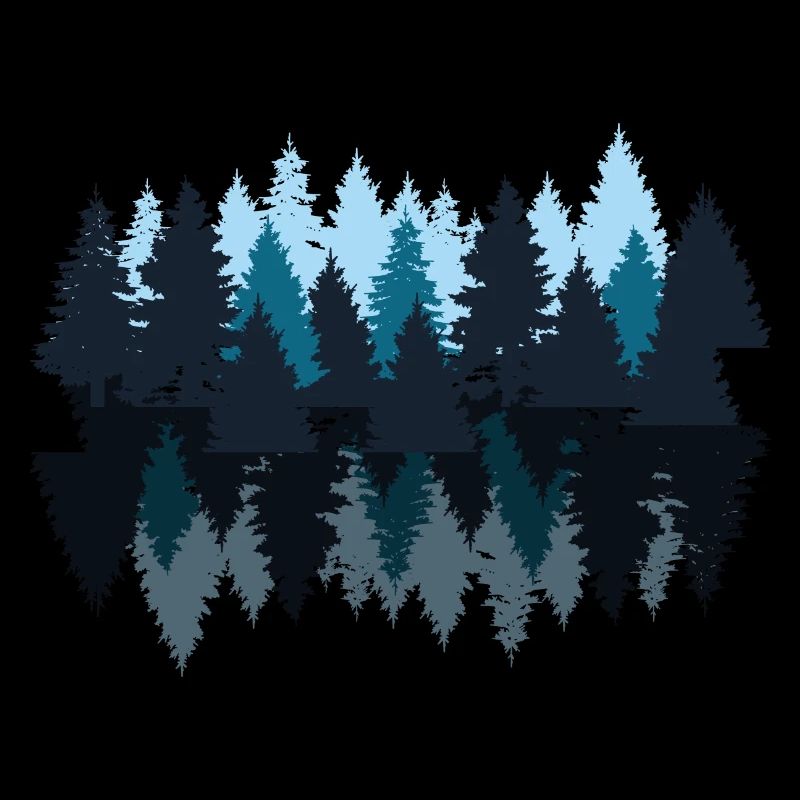 Outdoor Wilderness Nature Lovers Forest Vector Graphics