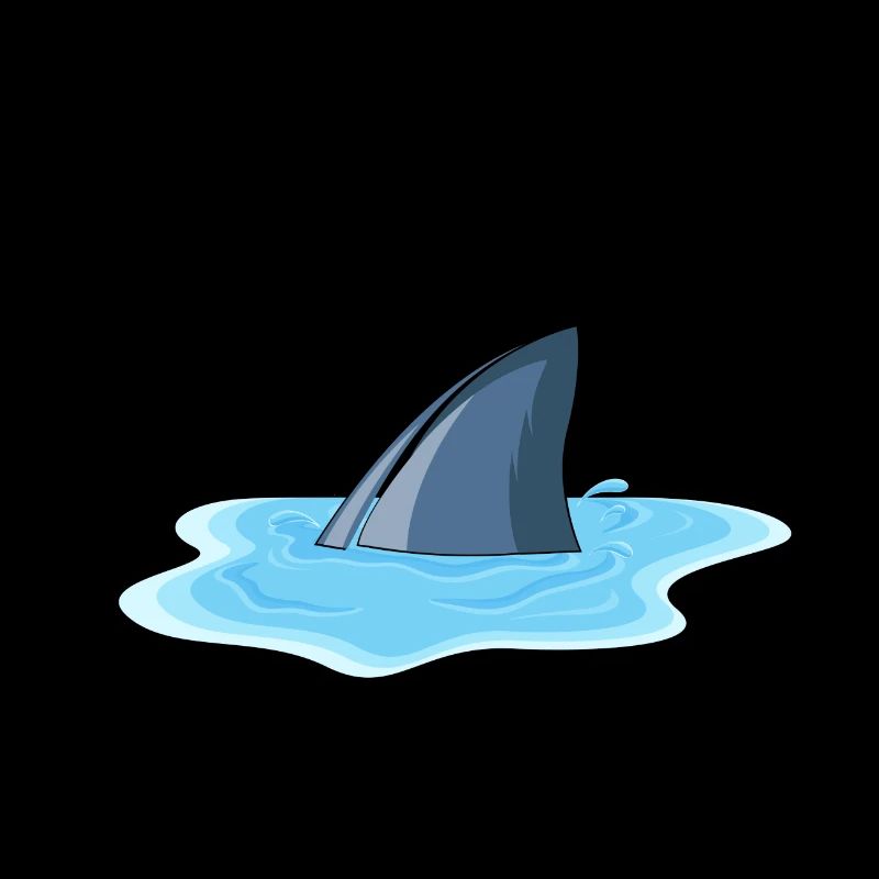 Flaque d'aileron de requin