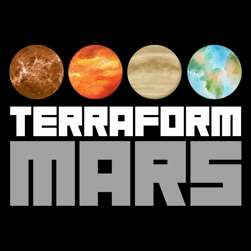 Occupy Mars Terraforming Retro Aeronautics Space