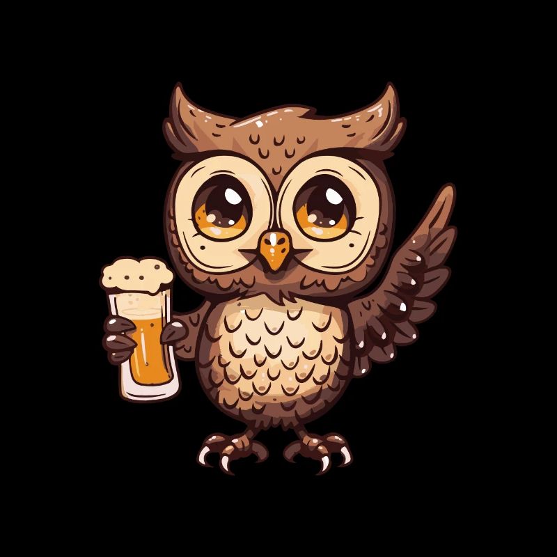 Owl Beer Comic Party