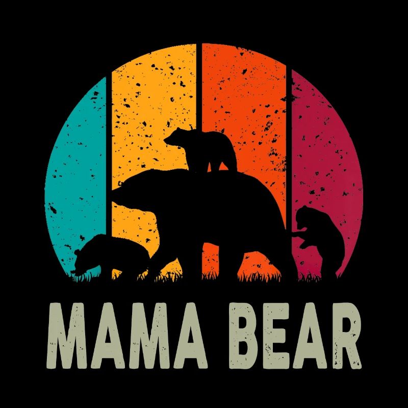Mama Bär 3 Kinder Lustiges Muttertags-Muttergeschenk
