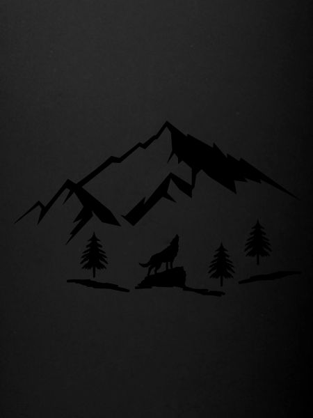 mountains wolf