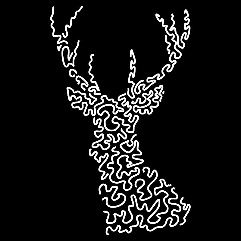 Idée cadeau abstrait de cerf cool élégant