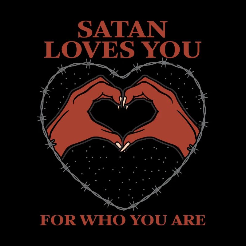 Satan vous aime pour qui vous êtes l’esthétique grunge