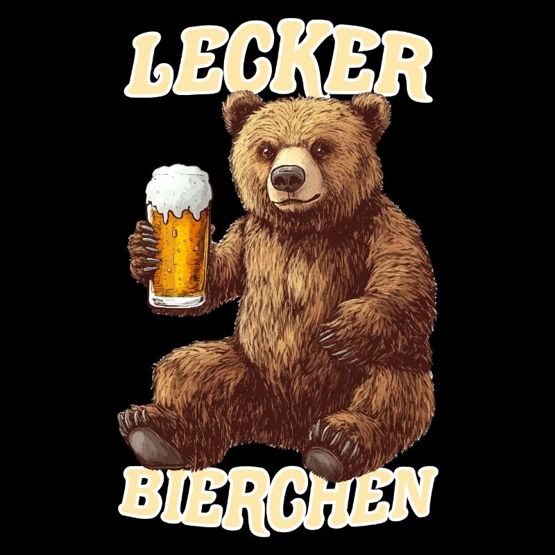 Lecker Bierchen X Bär mit Bier lustiges