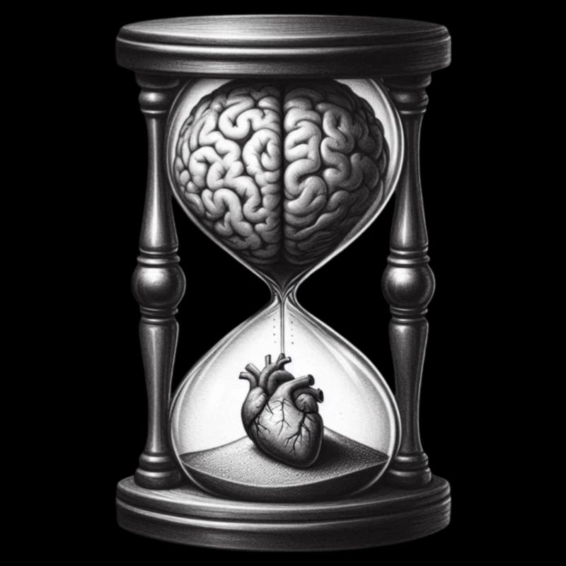 Cœur 🧠🫀 cérébral en sablier
