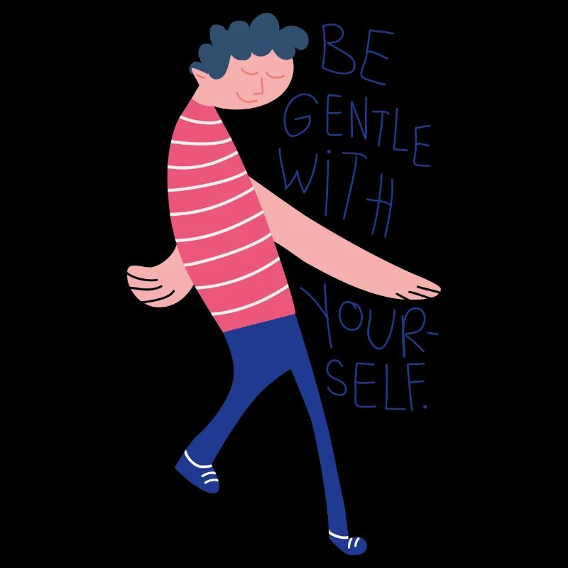 Illustration "Sei sanft zu dir selbst."
