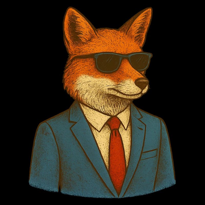 Fuchs im Anzug