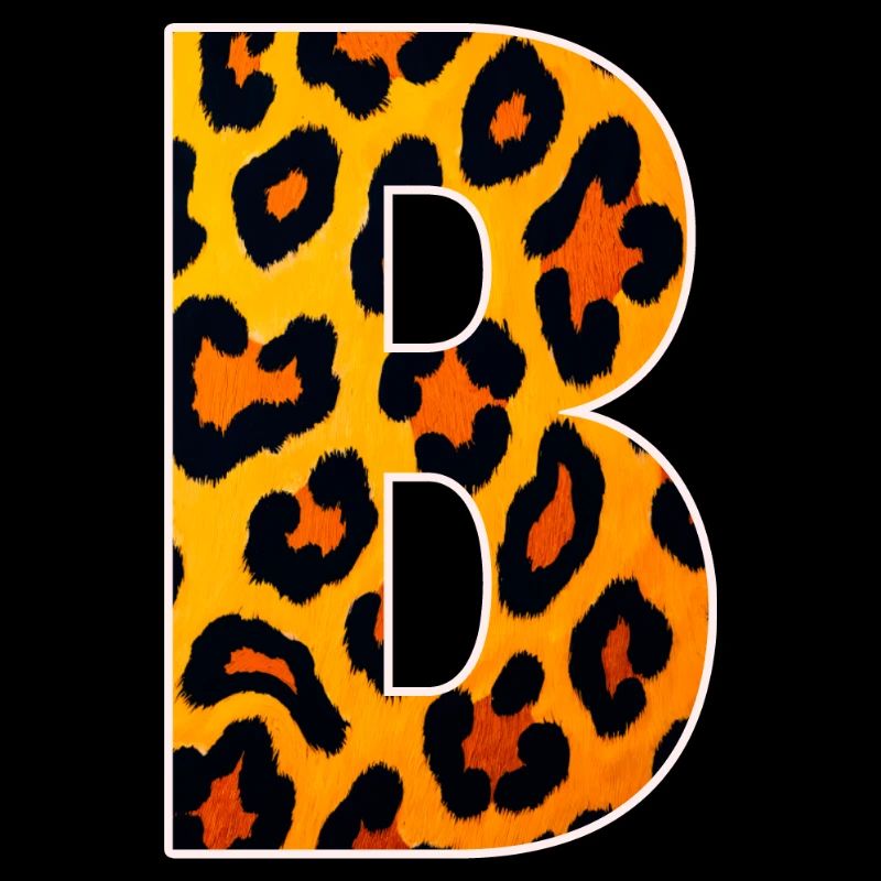 Monogramme LeopardB en look léopard