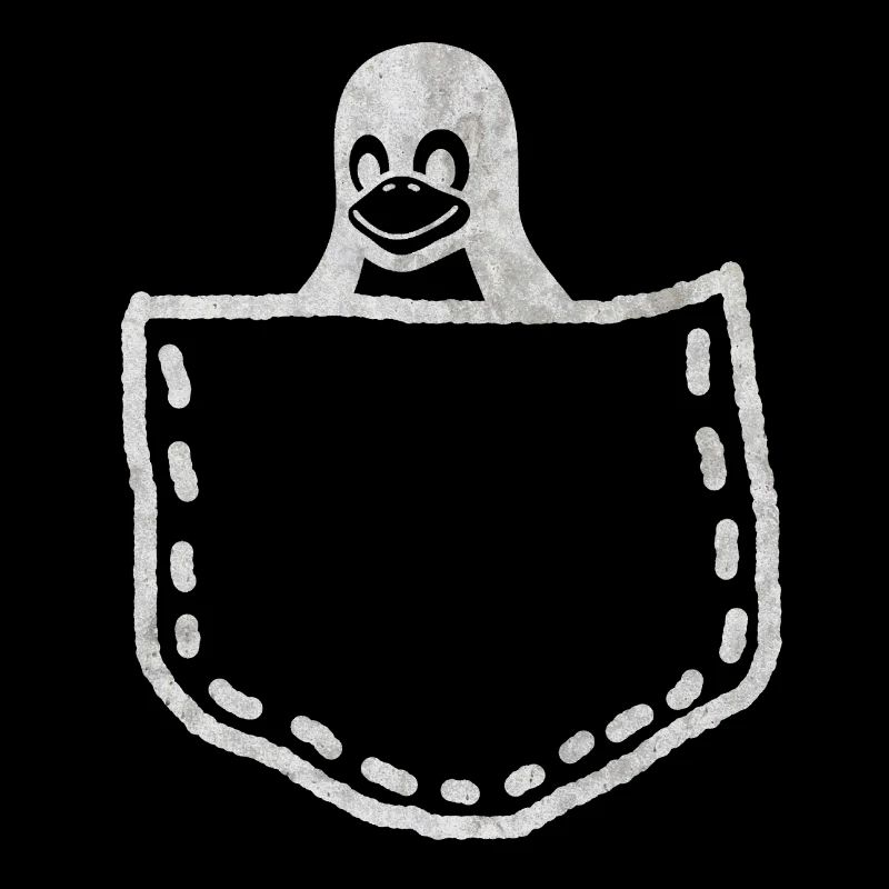 LINUX TUX PROGRAMMEUR CADEAU PINGOUIN VINTAGE