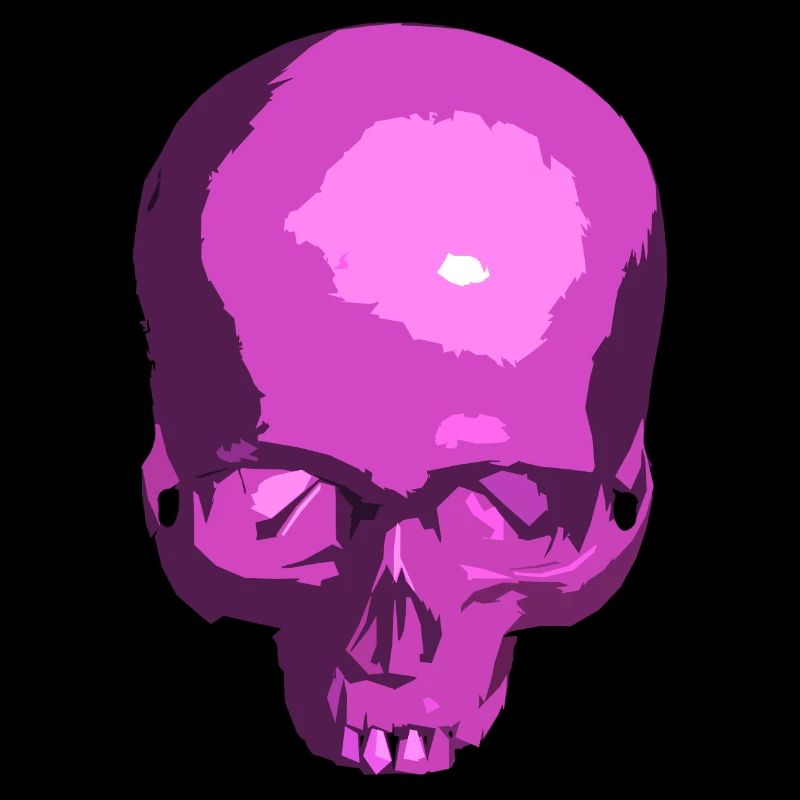 Crâne violet