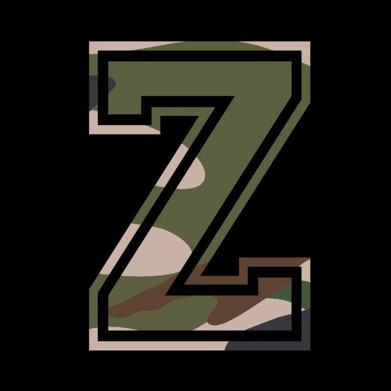 Z, Monogramme, Camouflage Vert-Marron