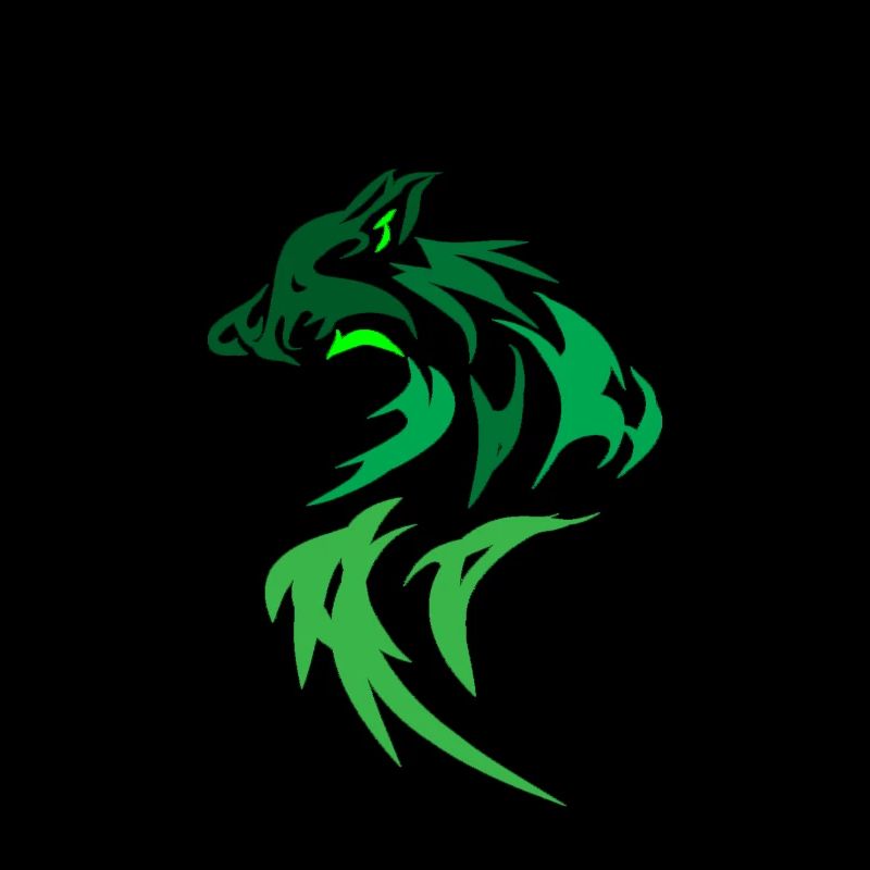 Grüner Wolf