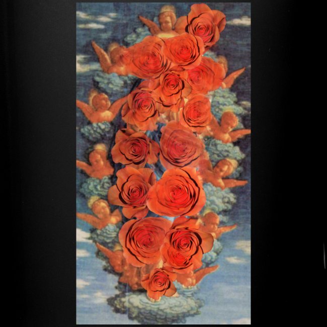 Ángeles y rosas Objetos con arte. Regalos originales