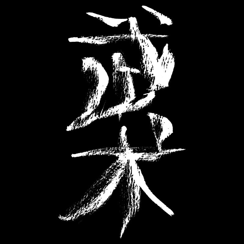 Wushu ( Chinese ) Ink Calligraphy