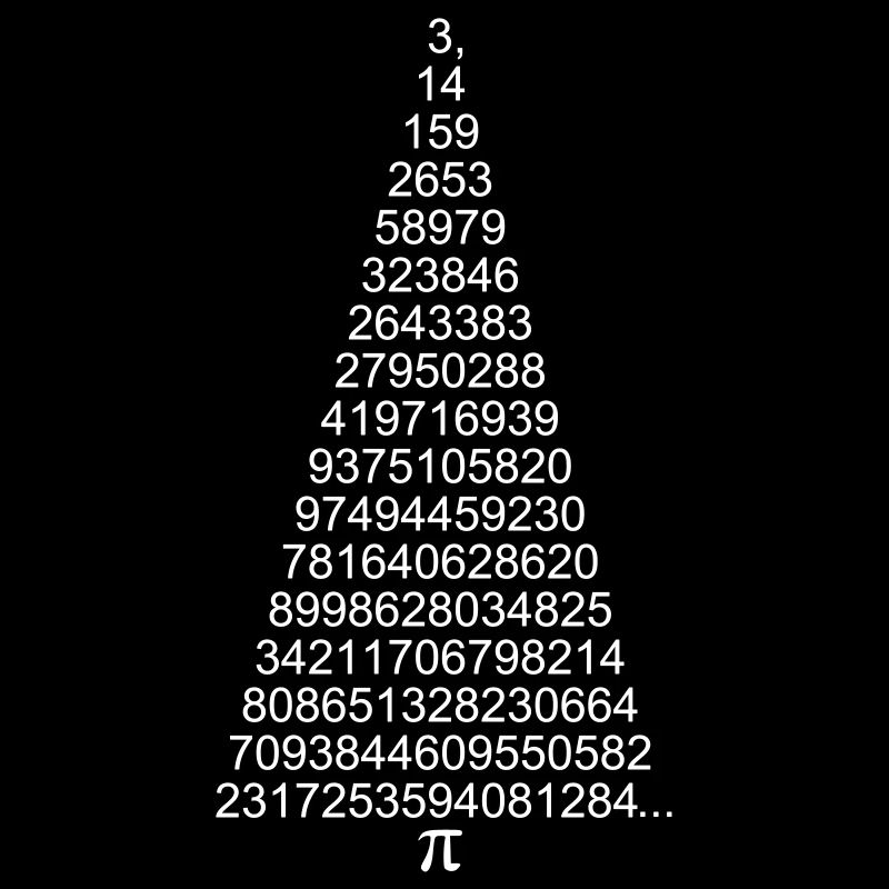 Weihnachten Weihnachtsbaum Pi Mathematik