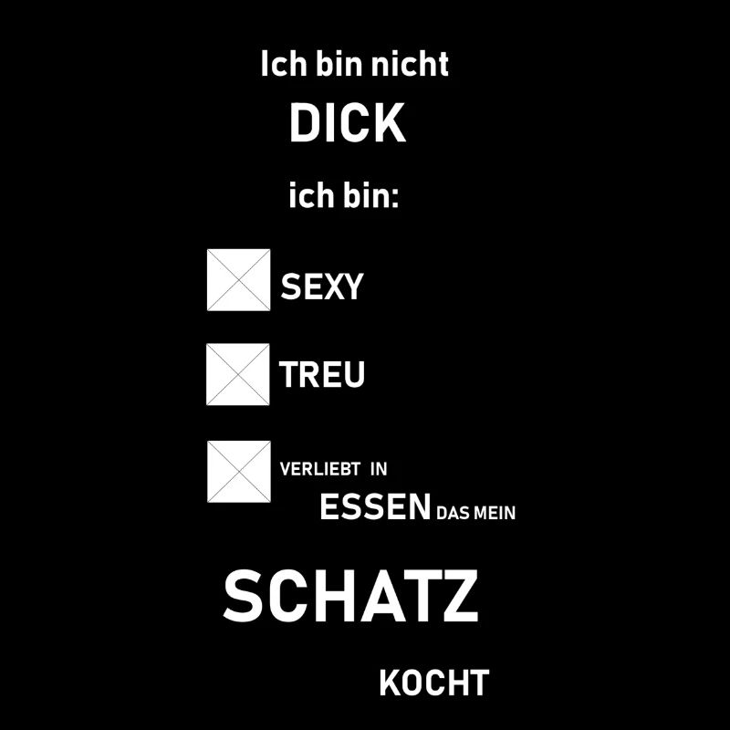 ich bin nicht dick