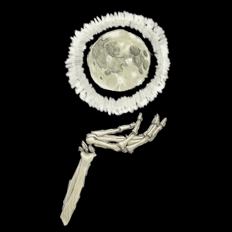 Bonehand with Moon