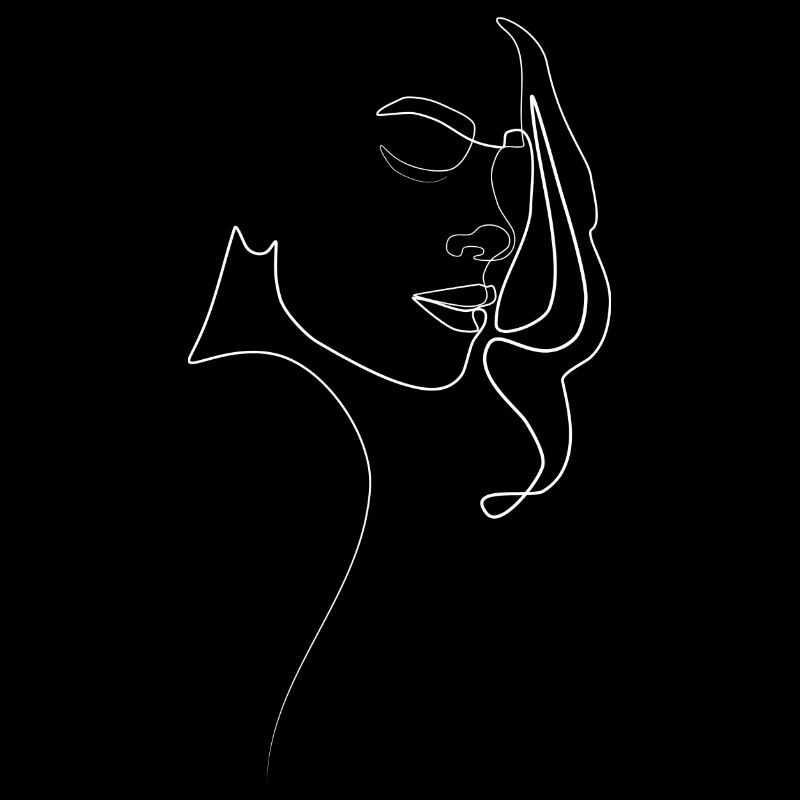 Frau - Line Art