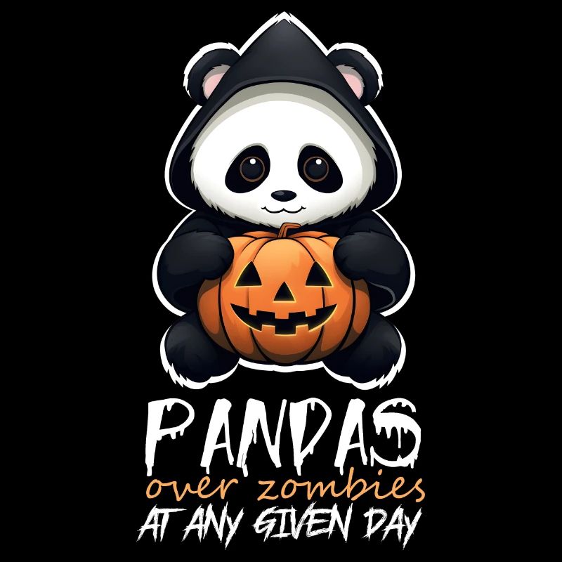 Amusing Halloween Sarcastic Panda Quote