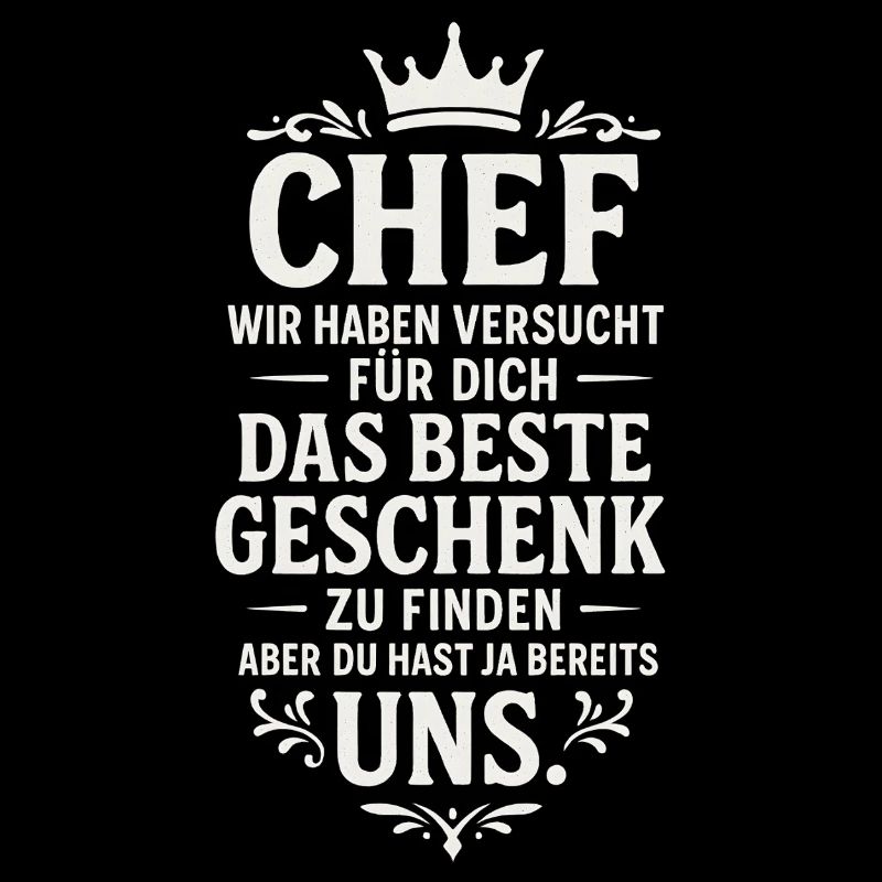 Chef beste Geschenk Mitarbeiter Büro