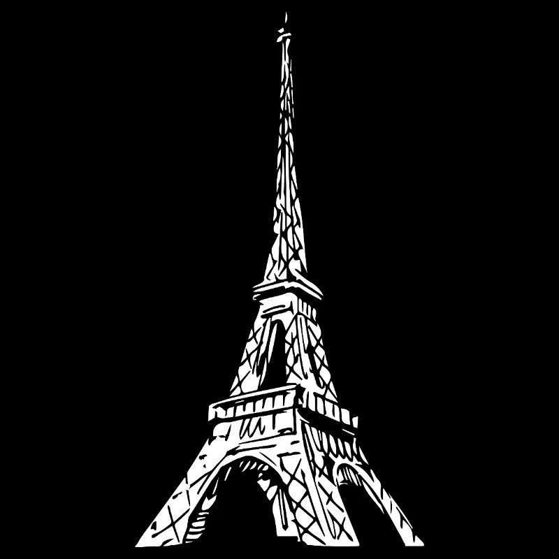 Eiffel Tower Silhouette Paris Grunge Look