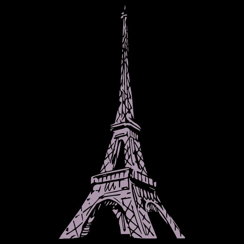 Eiffel Tower Silhouette Paris Grunge Look