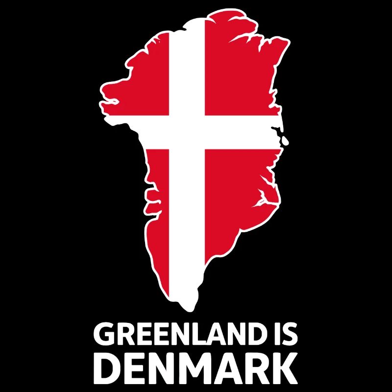 Carte du drapeau Groenland-Danemark