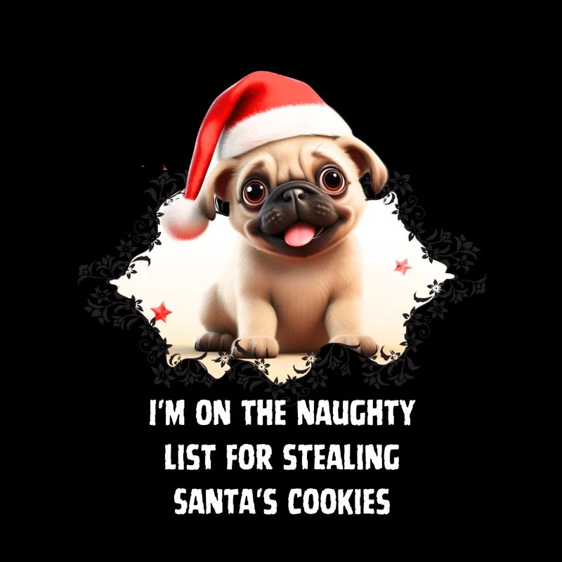 Keks-Komplize: Mops auf Santa's Liste!