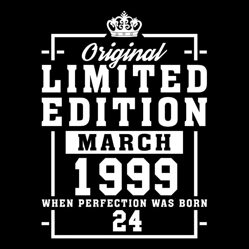 24e anniversaire Mars Né 1999 Idée cadeau