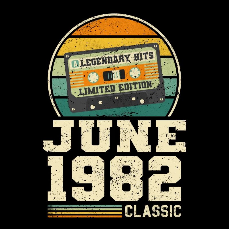 41st Birthday June Vintage 1982 Gift Idea