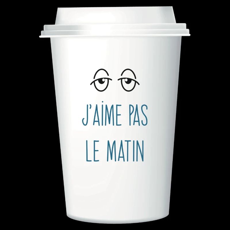 J’aime pas le matin. Yeux fatigués